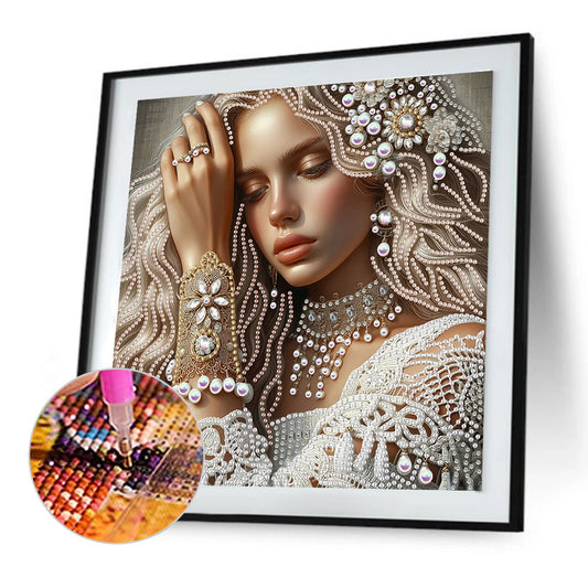 Lady Beauty - Special Shaped Drill Diamond Painting 30*30CM