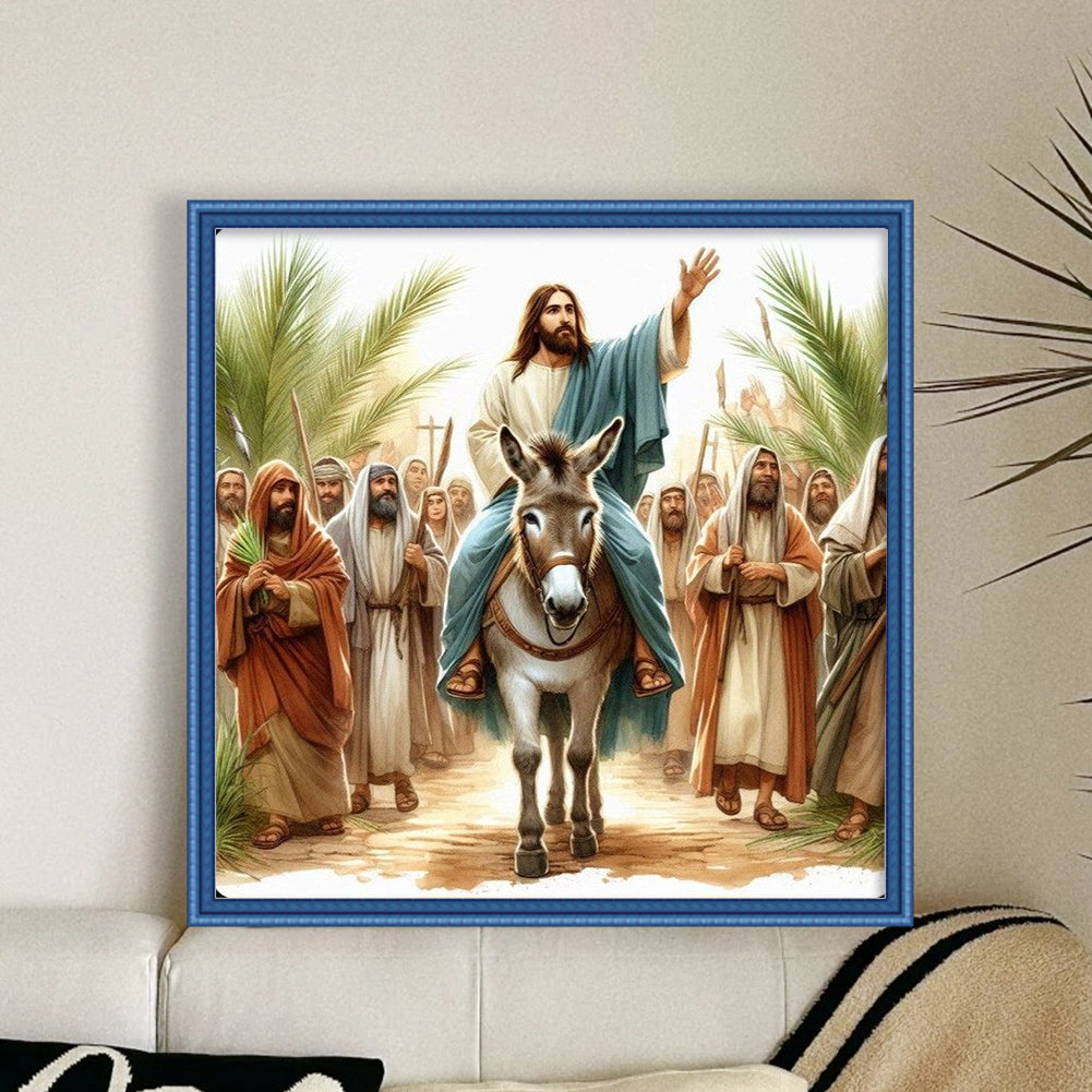 Jesus And His Disciples - 14CT Stamped Cross Stitch 40*40CM