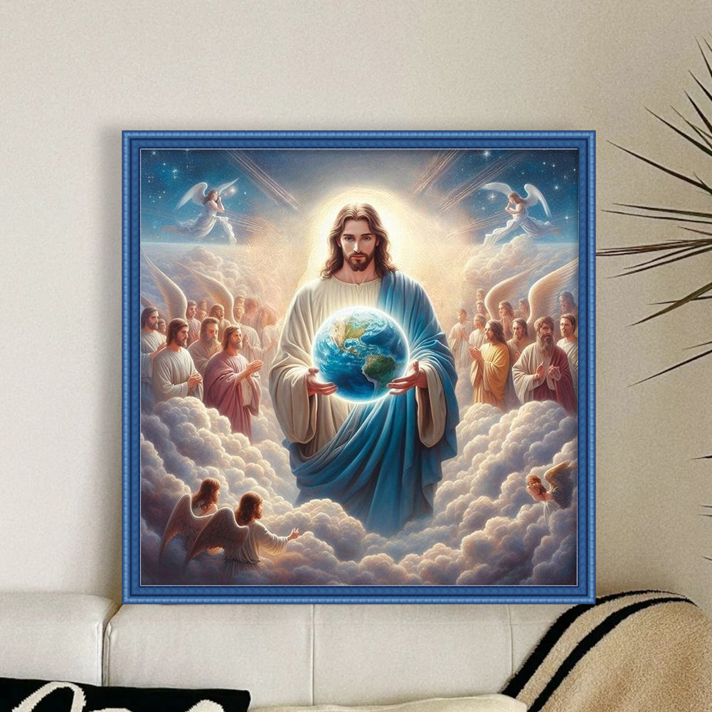 Jesus And His Disciples - 14CT Stamped Cross Stitch 40*40CM