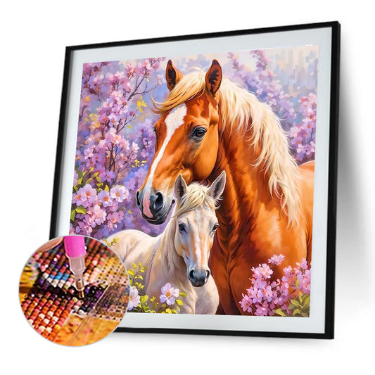 Horse - Full Round Drill Diamond Painting 40*40CM