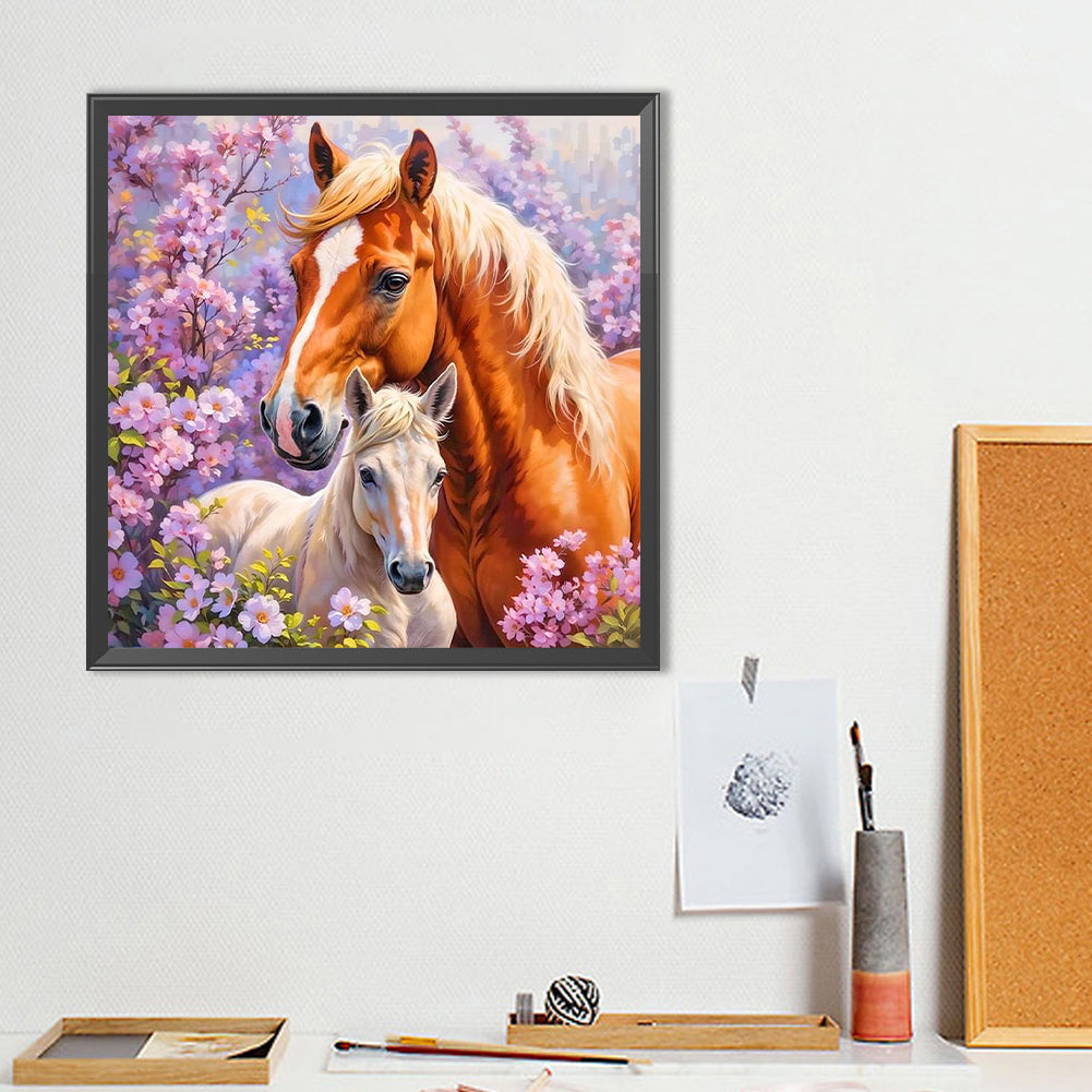 Horse - Full Round Drill Diamond Painting 40*40CM
