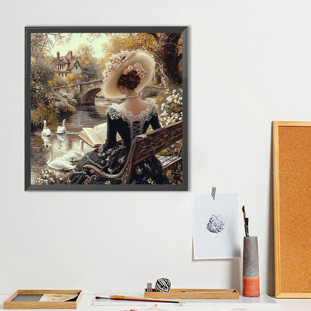 Victorian Beauty - Full Round Drill Diamond Painting 40*40CM