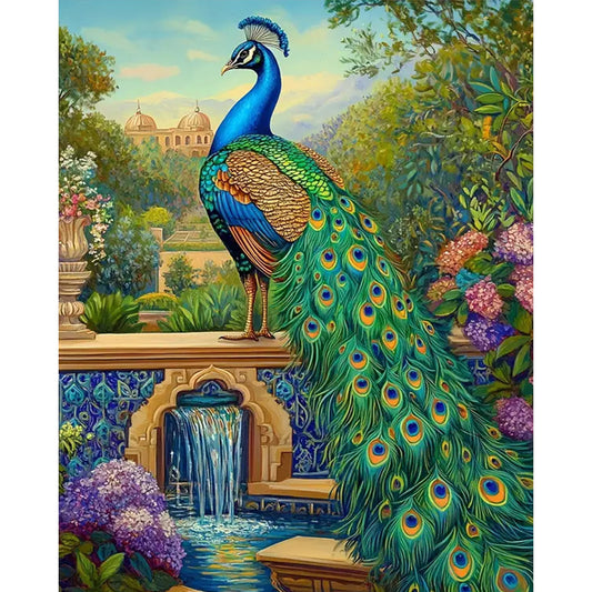 Peacock - 11CT Stamped Cross Stitch 40*50CM