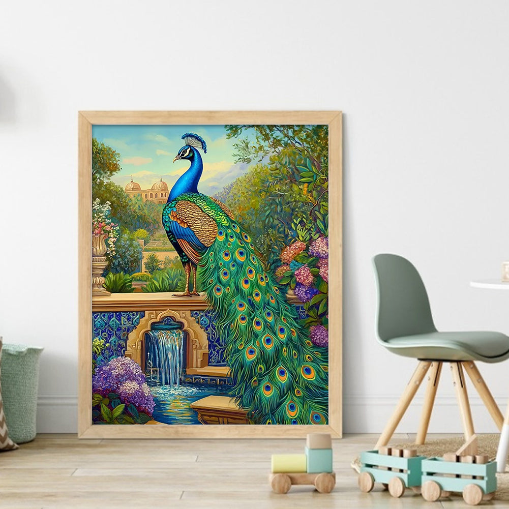 Peacock - 11CT Stamped Cross Stitch 40*50CM