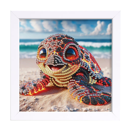 Sea Turtle - Special Shaped Drill Diamond Painting 15*15CM