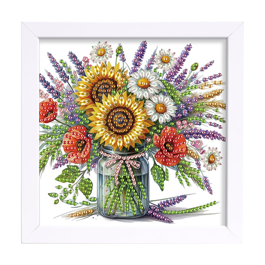 Butterfly Bouquet - Special Shaped Drill Diamond Painting 15*15CM