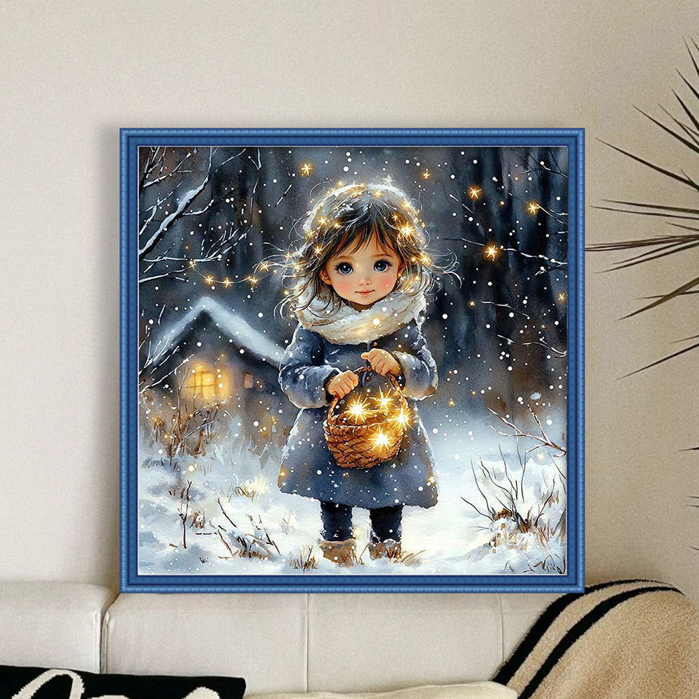 Girls - 14CT Stamped Cross Stitch 50*50CM