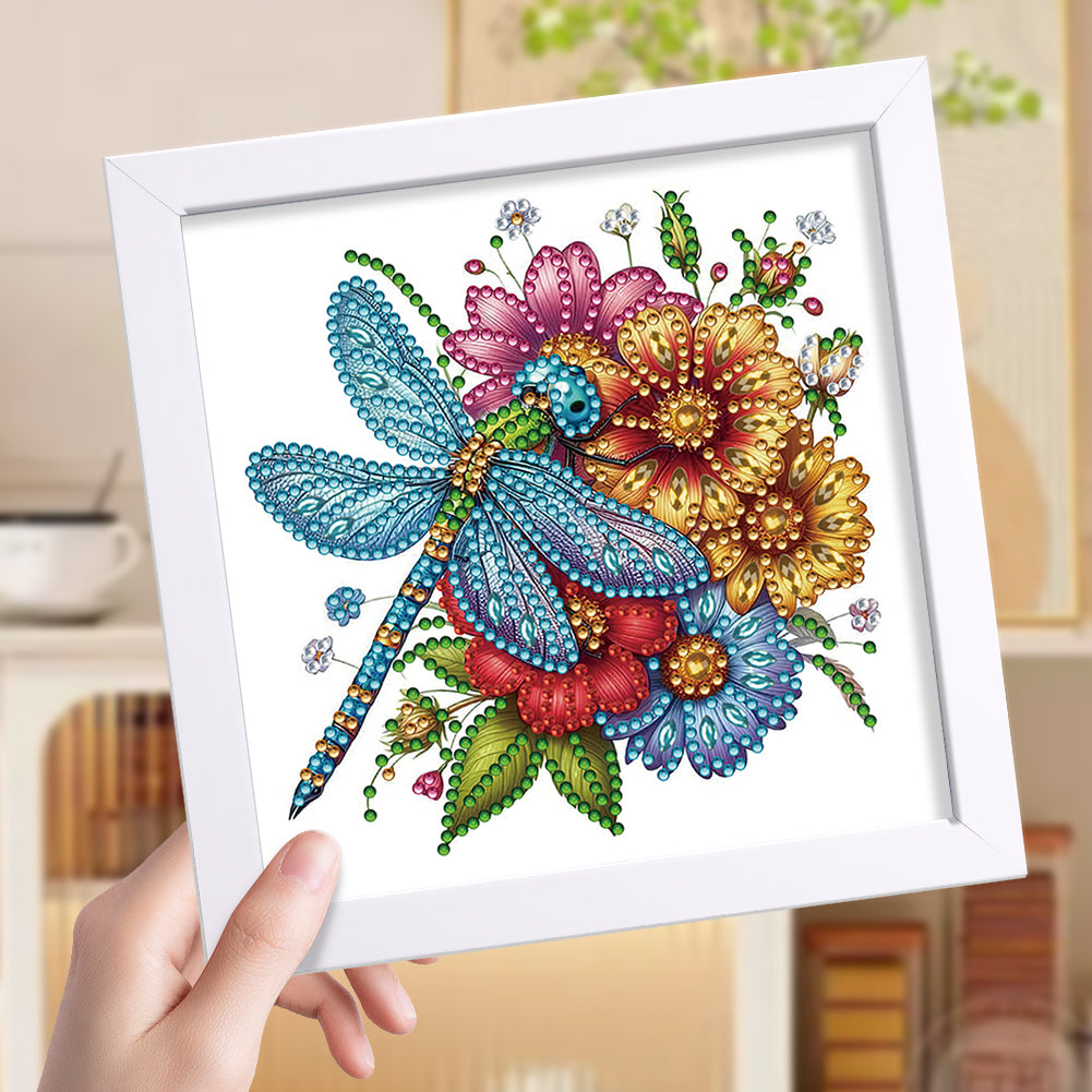 Dragonfly - Special Shaped Drill Diamond Painting 18*18CM