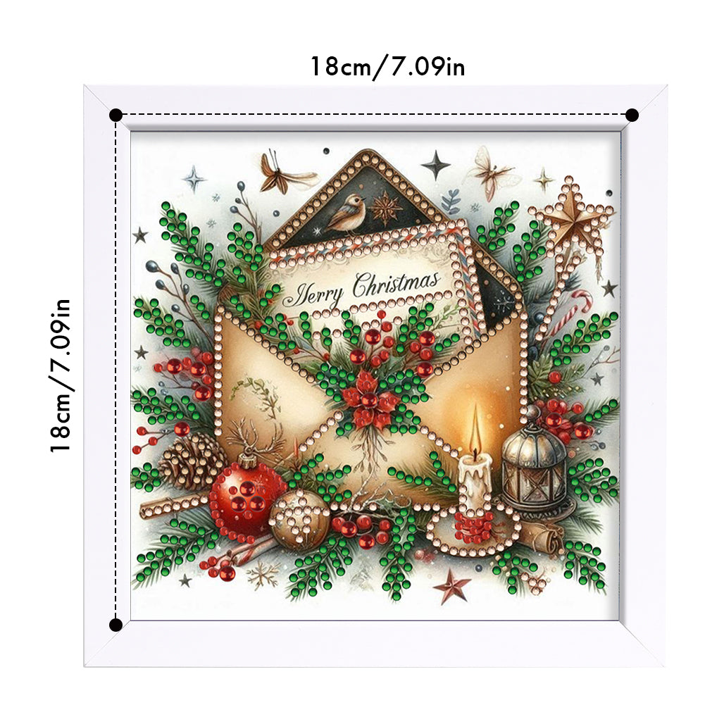 Christmas Letter - Special Shaped Drill Diamond Painting 18*18CM