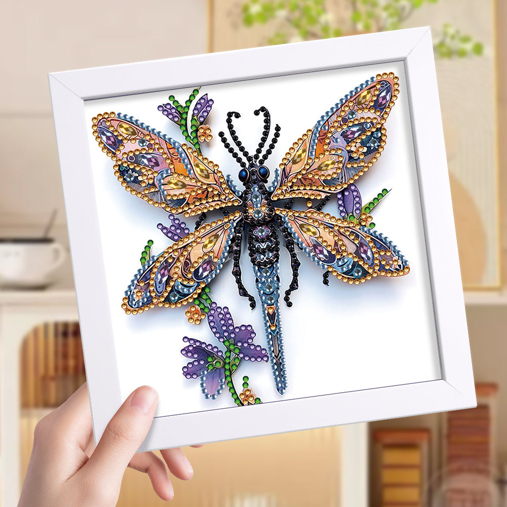 Dragonfly - Special Shaped Drill Diamond Painting 18*18CM