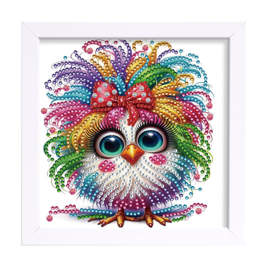 Long Hair Chicken - Special Shaped Drill Diamond Painting 18*18CM