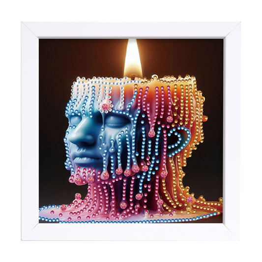 Candle - Special Shaped Drill Diamond Painting 18*18CM