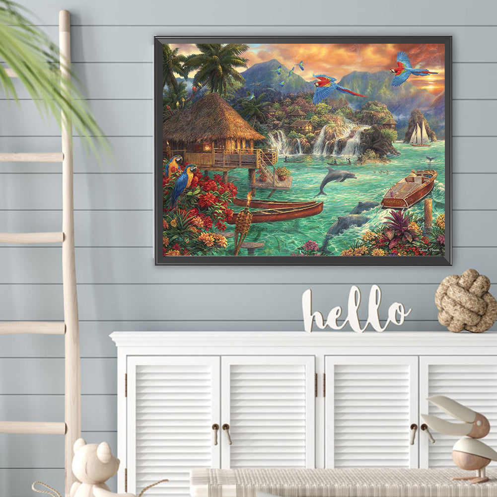 Rural House - Full Square Drill Diamond Painting 40*30CM