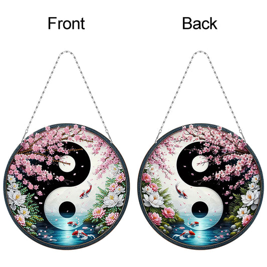 Acrylic Diamond Painting Hanging Pendant Rhinestone Diamond Art Window Pendants
