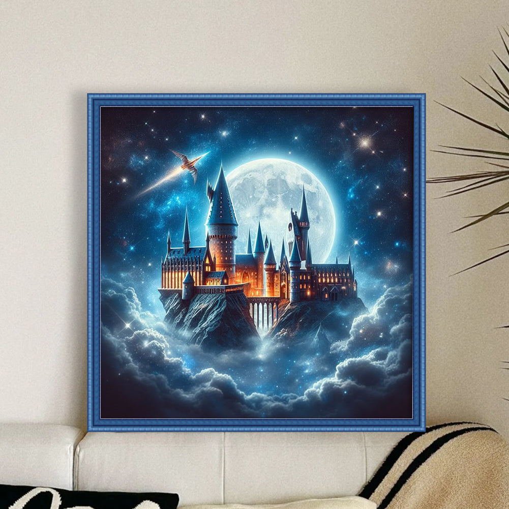 Moon Castle - 11CT Stamped Cross Stitch 45*45CM