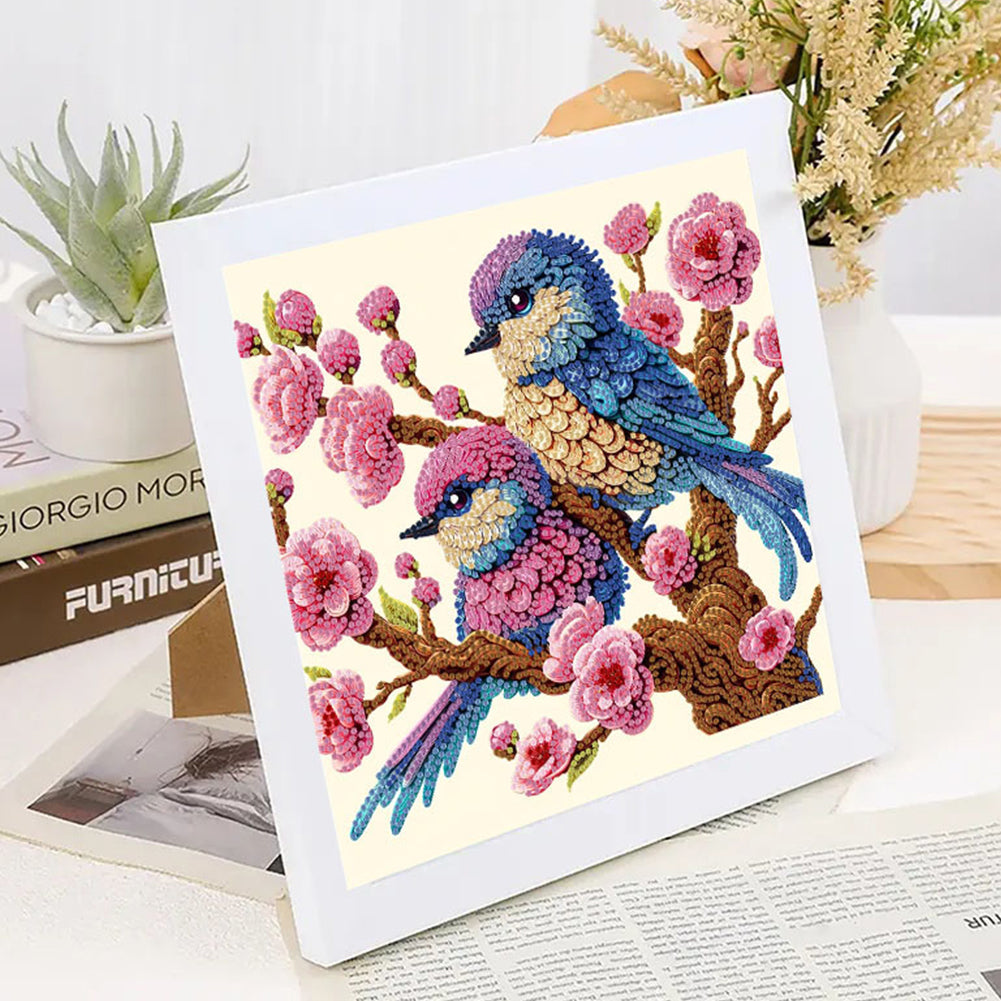 Bluebird - Special Shaped Drill Diamond Painting 30*30CM