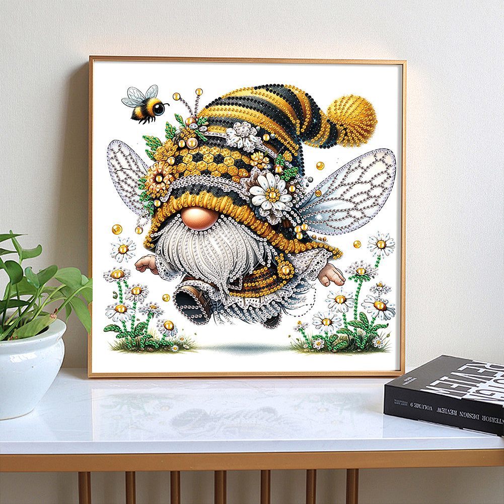 Bee Gnome - Special Shaped Drill Diamond Painting 30*30CM