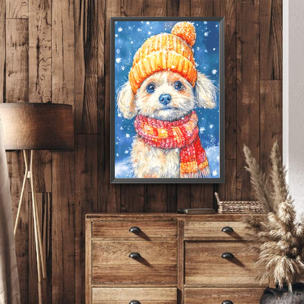 Puppy - Full Round Drill Diamond Painting 40*60CM