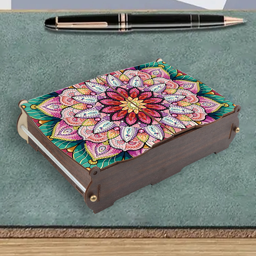 Diamond Painting Storage Box DIY 5D Diamond Painting Jewelry Box for Women Girls