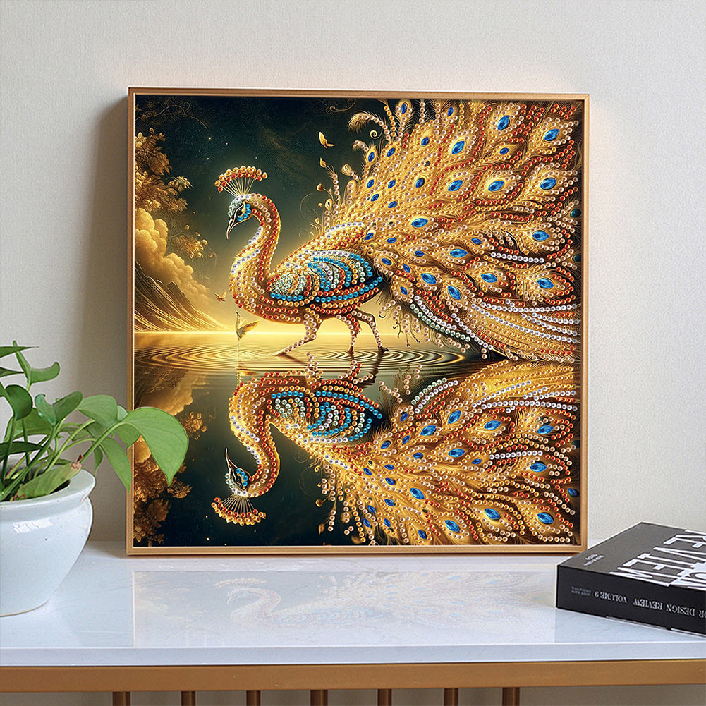 Peacock - Special Shaped Drill Diamond Painting 30*30CM