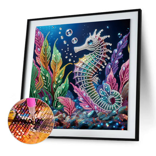 Seahorse - Special Shaped Drill Diamond Painting 30*30CM