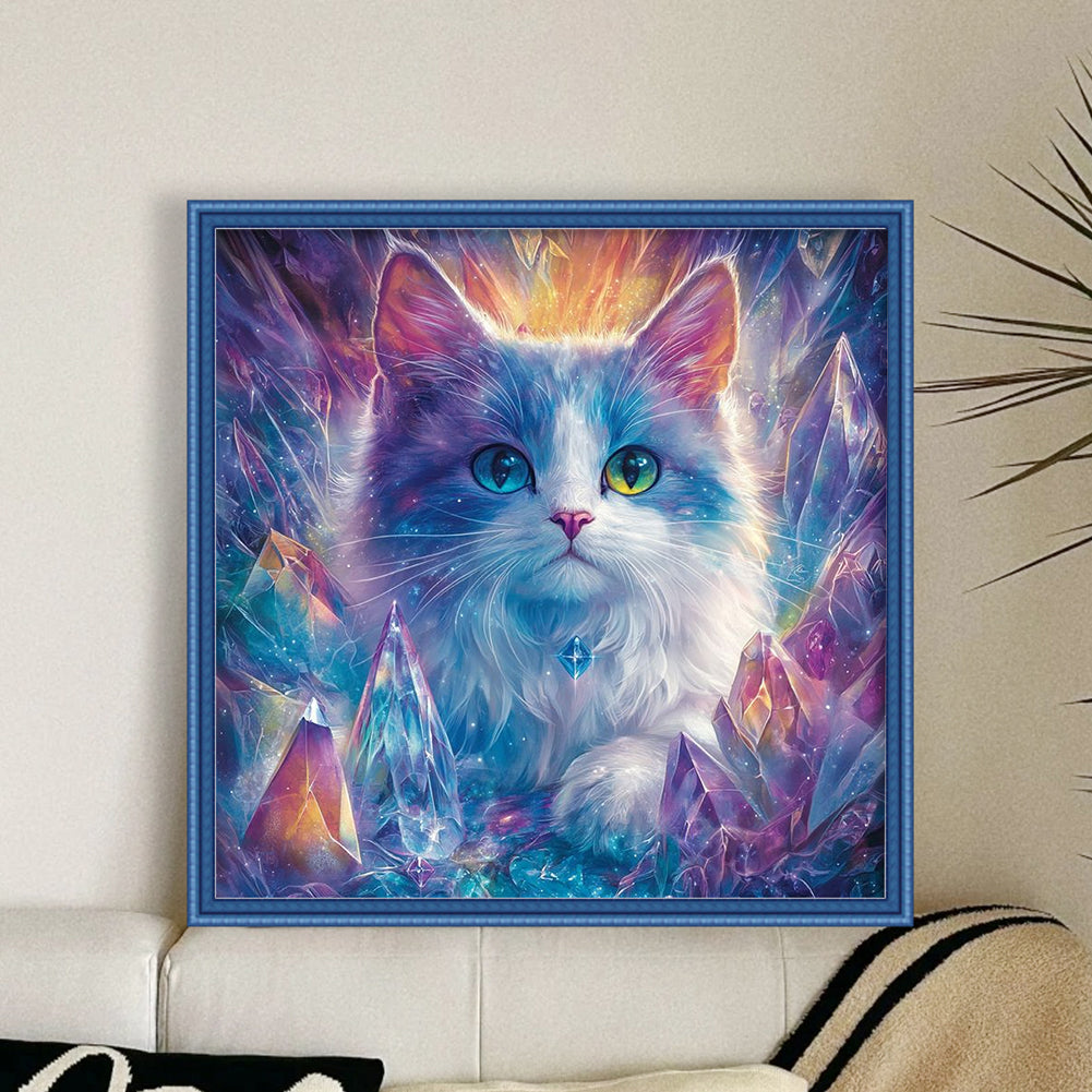 Cat - 11CT Stamped Cross Stitch 40*40CM