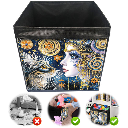 DIY Diamond Painting Storage Box Canvas Organizer Box Diamond Painting Kit