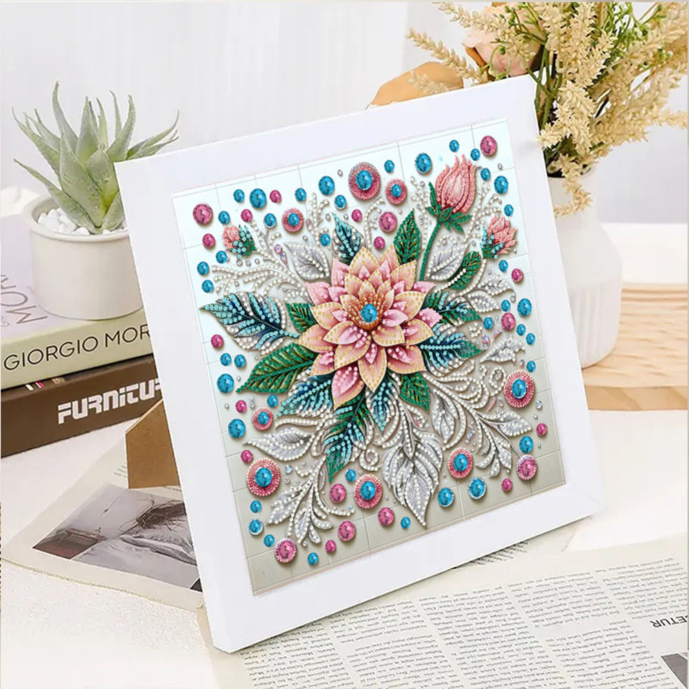 Gem Flower - Special Shaped Drill Diamond Painting 30*30CM