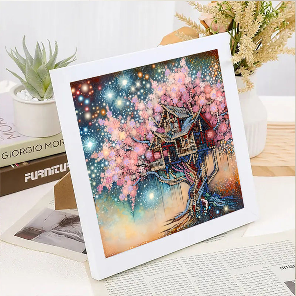 Tree Of Life House - Special Shaped Drill Diamond Painting 30*30CM