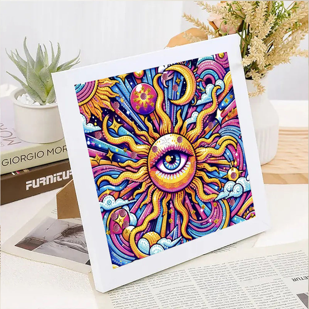 Sunny Eyes - Special Shaped Drill Diamond Painting 30*30CM