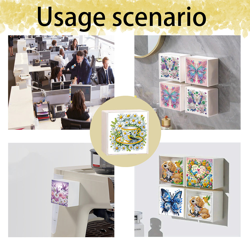 Wall Mounted Love Diamond Painting Storage Box Storage Case for Adults Beginners