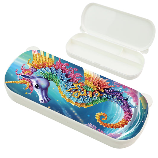 DIY Diamond Painting Pencil Case for Pens Brushes Accessories Travel Pencil Case