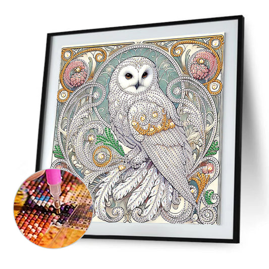 Owl - Special Shaped Drill Diamond Painting 30*30CM