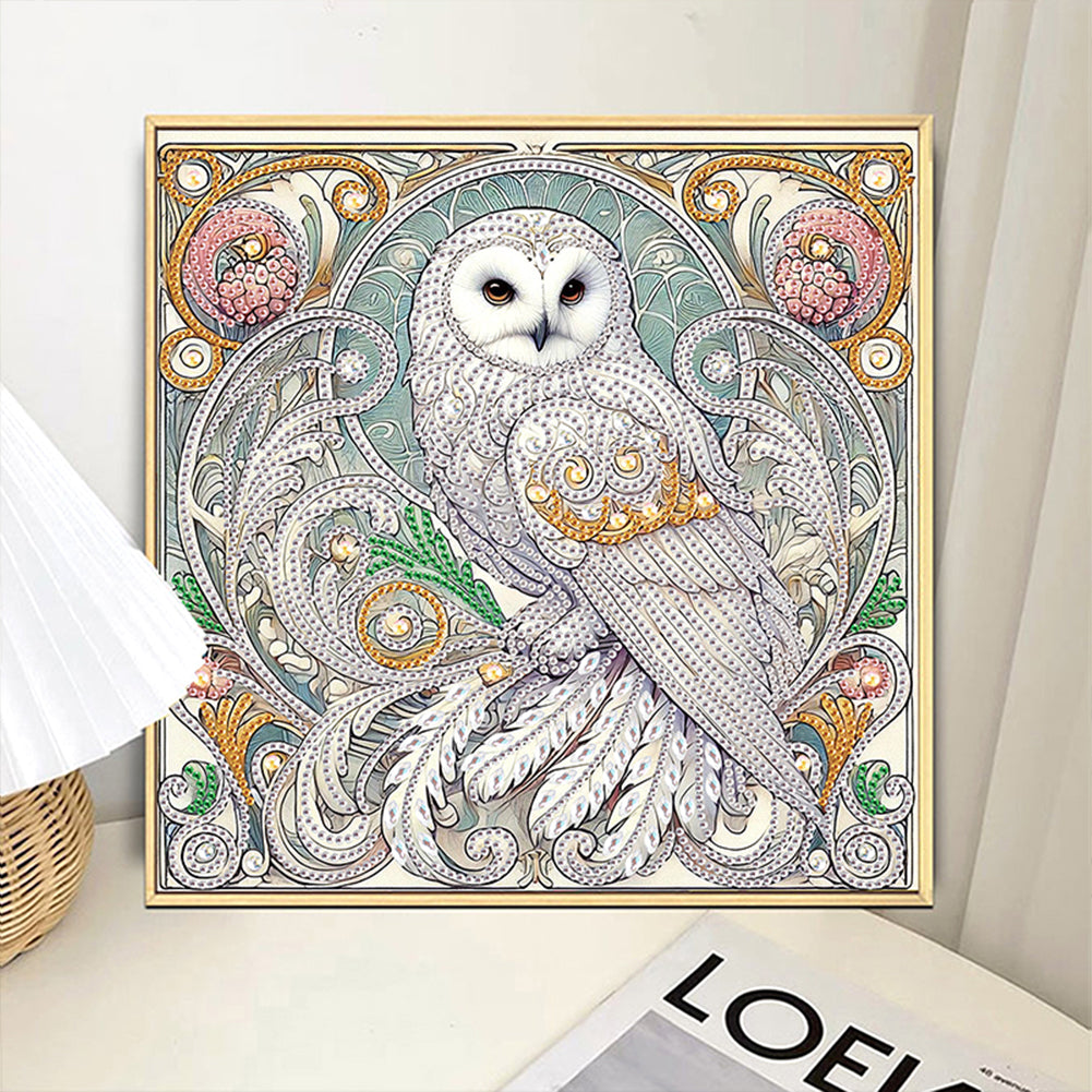 Owl - Special Shaped Drill Diamond Painting 30*30CM