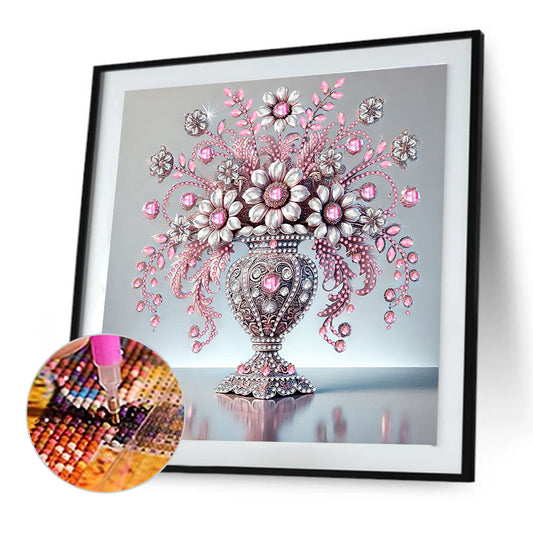 Gem Vase - Special Shaped Drill Diamond Painting 30*30CM