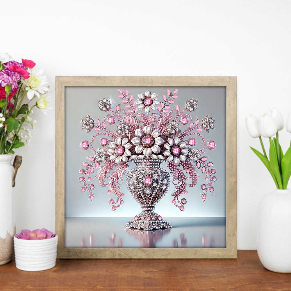 Gem Vase - Special Shaped Drill Diamond Painting 30*30CM