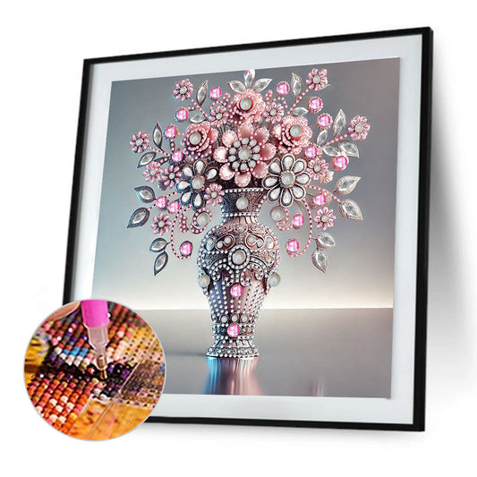 Gem Vase - Special Shaped Drill Diamond Painting 30*30CM