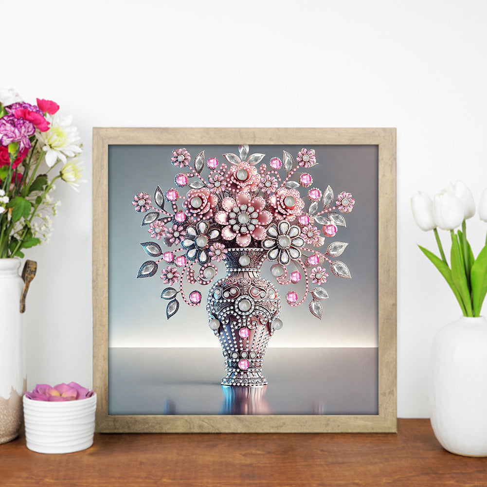 Gem Vase - Special Shaped Drill Diamond Painting 30*30CM