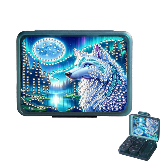 Animals Pill Storage Box Diamond Painting Pill Case Pill Dispenser for Art Craft