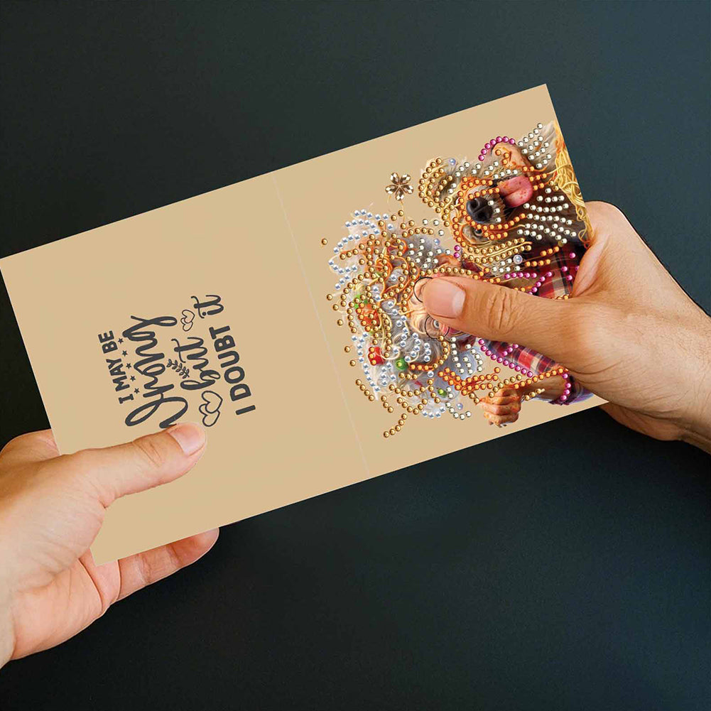 6/10/12 PCS DIY Diamond Art Greeting Cards Thank You Cards and Holiday Blessings