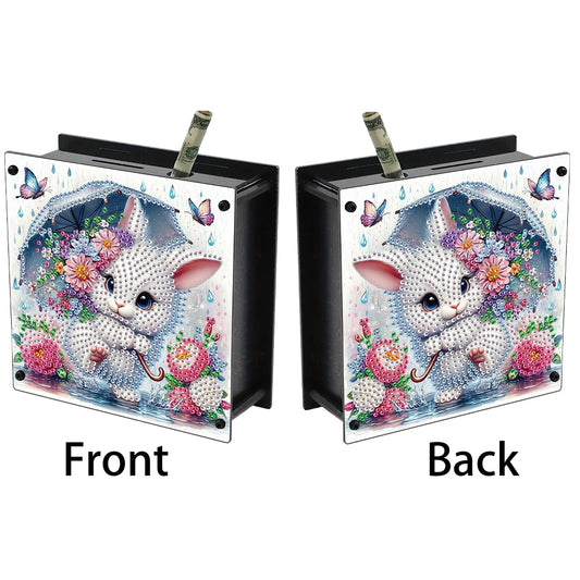 Cat Diamond Painting Money Saving Box Diamond Painting Change Holder Case Decors
