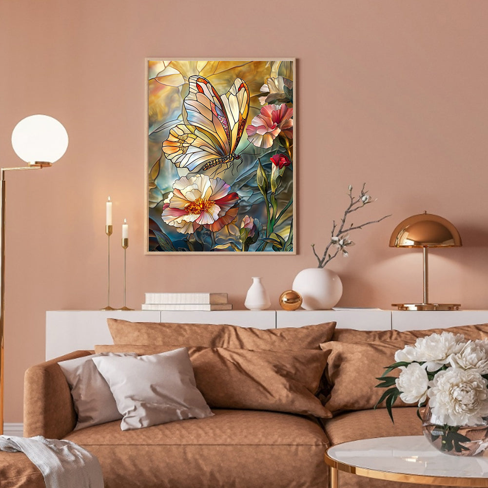 Butterfly - Full Round Drill Diamond Painting 30*40CM