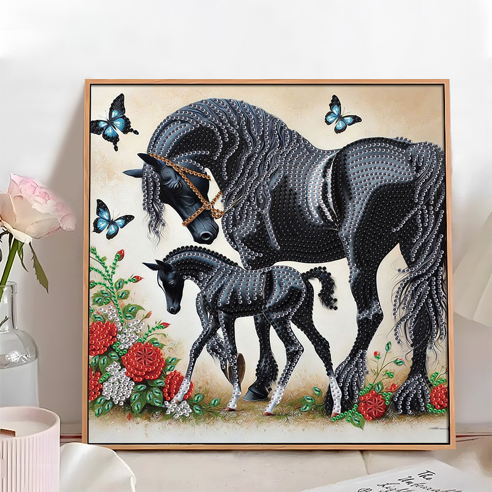 Horse - Special Shaped Drill Diamond Painting 30*30CM
