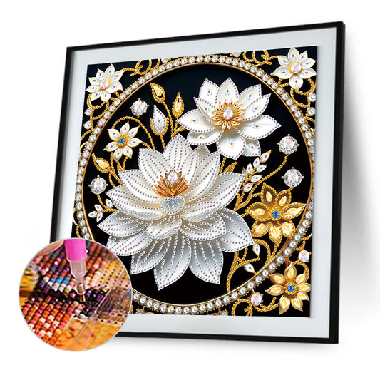 Flower In A Bouquet - Special Shaped Drill Diamond Painting 30*30CM