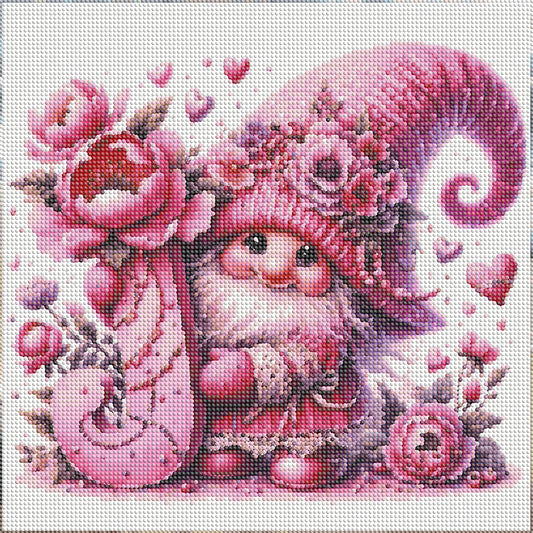 Letter J Gnome - Full Round Drill Diamond Painting 40*40CM