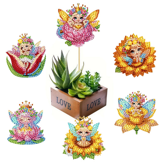 6Pcs Animal Stakes Diamond Painting Kits DIY Diamond Art Kits for Beginners