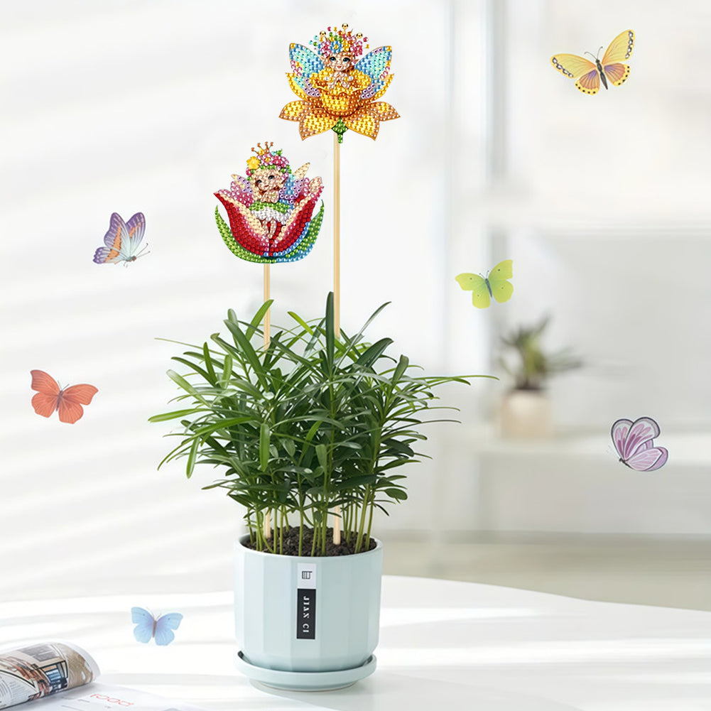 6Pcs Animal Stakes Diamond Painting Kits DIY Diamond Art Kits for Beginners