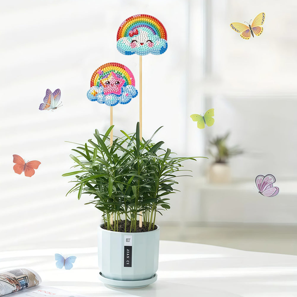 6Pcs Animal Stakes Diamond Painting Kits DIY Diamond Art Kits for Beginners