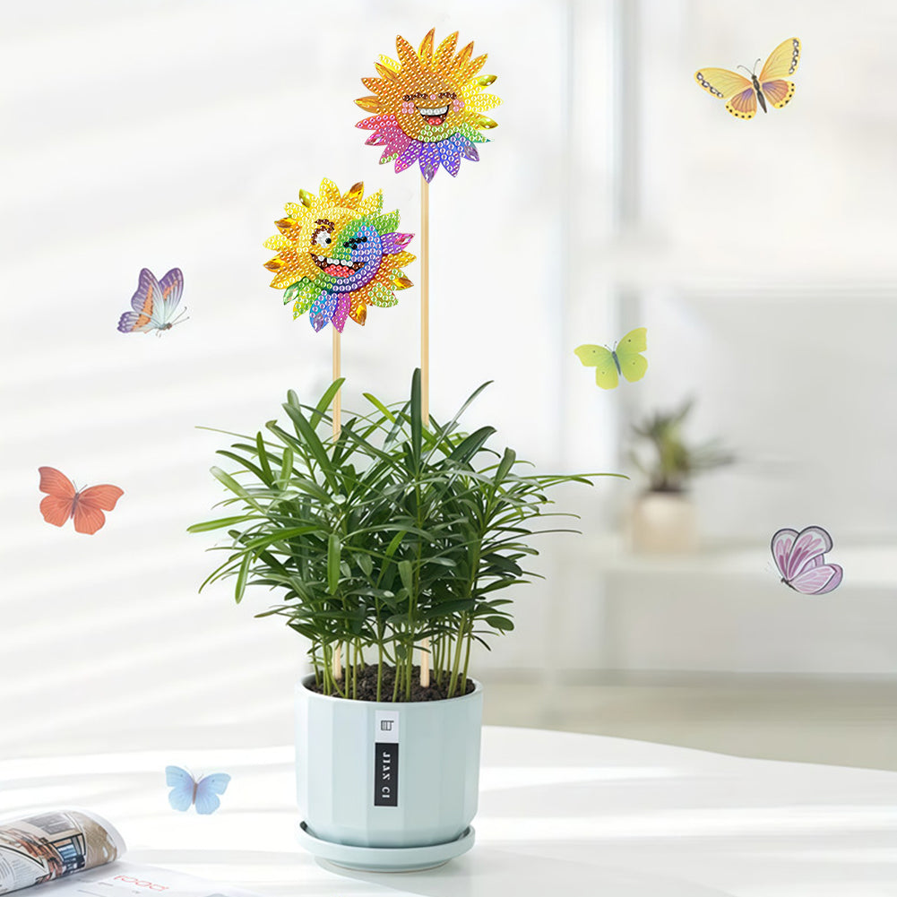 6Pcs Animal Stakes Diamond Painting Kits DIY Diamond Art Kits for Beginners