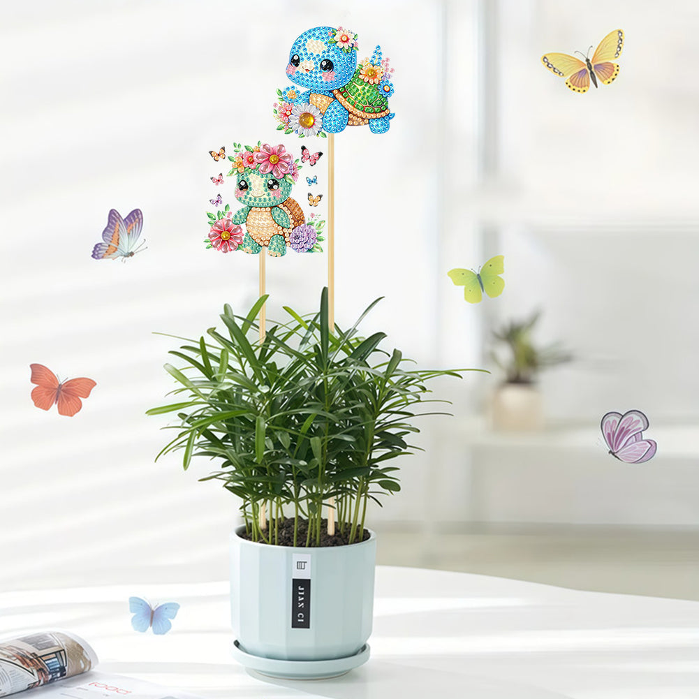 6Pcs Animal Stakes Diamond Painting Kits DIY Diamond Art Kits for Beginners